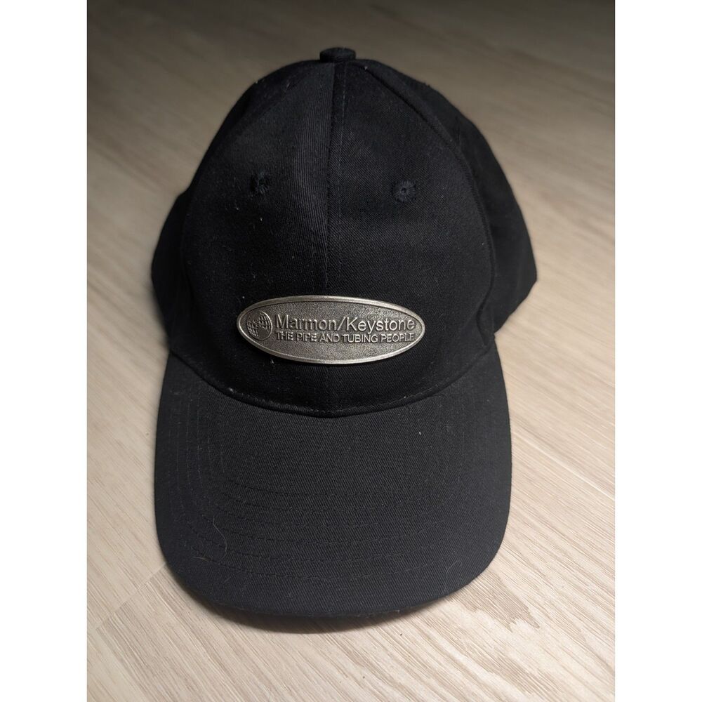 Marmon Keystone The Pipe and Tubing People Black Baseball Cap Hat AD-N-ART